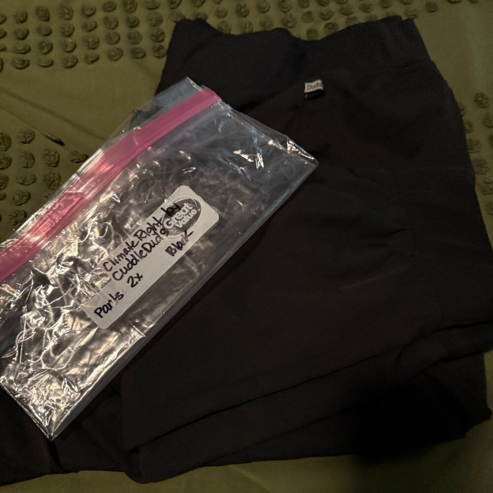 CUDDLE DUDS Climate Right scrub joggers sz 2xl